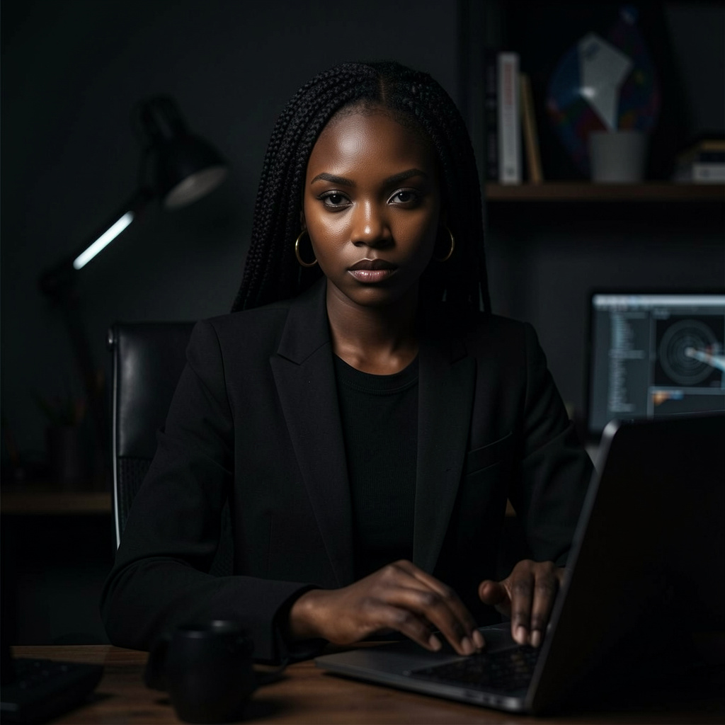 freepik jeune fille afro lgante responsable graphic design 23692